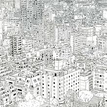 Tokyo view from the Nikon service centre - Shinjuku.. Un proyecto de Ilustración tradicional de Michael Moore - 28.12.2021