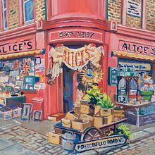 Urban Storefronts Paintings. Un proyecto de Ilustración tradicional, Pintura gouache, Pintura, Pintura a la acuarela y Bellas Artes de Mike Thomas - 22.12.2021
