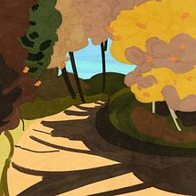Tuscany countryside, Winter 2021. Un progetto di Illustrazione tradizionale e Illustrazione digitale di Elisa Bindi - 01.01.2022