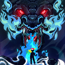 Pokémon trainer RED would like to battle!. Un proyecto de Ilustración tradicional, Ilustración vectorial, Diseño de carteles e Ilustración digital de Andrew Pratt - 12.01.2022