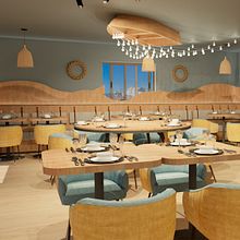 Restaurante - Marisqueira - Faro, Portugal. Un progetto di Architettura d'interni, Interior design, Interior Design, Retail Design e Progettazione dello spazio di Gisela Guerreiro - 10.01.2022