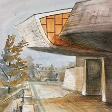 My project in Architectural Sketching with Watercolor and Ink course. Een project van  Schetsen,  Tekening, Aquarelschilderen,  Architecturale illustratie, Sketchbook y  Illustratie met inkt van Zuzana Kochánková - 13.01.2022