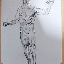 Mi Proyecto del curso: Ilustración para cómics: anatomía de un superhéroe . % Santiago Abbastante tarafından hazırlanan Geleneksel illüstrasyon, Karakter Tasarımı, Çizgi roman, Kalem Çizimi, Ve Şekil Çizimi projesi - 01.13.2022