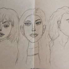 Meu projeto do curso: Caderno de retratos: explore o rosto humano. Un progetto di Bozzetti, Disegno, Disegno di ritratti, Disegno artistico e Sketchbook di Júlia Almeida - 13.01.2022