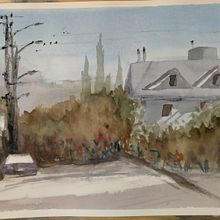 Mi Proyecto del curso: Creación de paisajes contemporáneos en acuarela. Un projet de Beaux Arts , et Aquarelle de Andrea Fernando - 14.01.2022