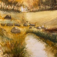Natürliche Aquarelllandschaften. Un progetto di Illustrazione tradizionale di Sonja Hans - 14.01.2022