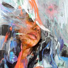 Inhale _ exhale. Een project van Schilderij y  Olieverfschilderij van Andrés Kal - 14.01.2022