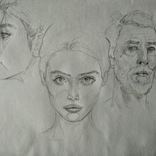My project in Portrait Sketchbooking: Explore the Human Face course Ein Projekt aus dem Bereich Skizzenentwurf, Zeichnung, Porträtzeichnung, Artistische Zeichnung und Sketchbook von Elías Cueik - 14.01.2022