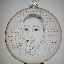 Meu projeto do curso: Criação de retratos bordados. Un proyecto de Bordado y Diseño textil de Catarina Luz - 01.12.2020