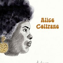portrait d'Alice Coltrane, jazz woman (encre, stylo et crayon). Un progetto di Illustrazione tradizionale di Automne Rey - 15.01.2022