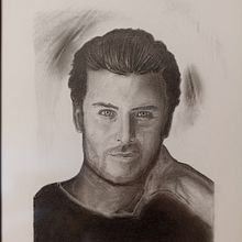  Retrato artístico al carboncillo Fabius. Un progetto di Illustrazione tradizionale, Belle arti, Disegno, Disegno di ritratti, Disegno realistico e Disegno artistico di oscheca - 15.01.2022