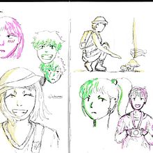 alguns personagens. Drawing, Character Design, and Sketchbook project by Isabela Marquardt - 01.15.2022
