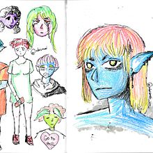 estudos. Creativit, Sketchbook, Drawing, and Manga project by Isabela Marquardt - 01.15.2022