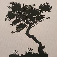 Playing with gouache and silhouettes. Un progetto di Pittura gouache e Illustrazione tradizionale di Henriëtte Doornwaard - 15.01.2022