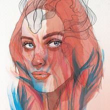 Mi Proyecto del curso: Retrato ilustrado en acuarela. Traditional illustration, Fine Arts, Painting, Drawing, Watercolor Painting, Portrait Drawing, and Artistic Drawing project by Raúl Marrero Pérez - 01.15.2022