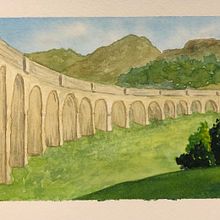 My project in Watercolor Travel Journal course . Ilustrasi tradisional, Lukisan Cat Air, Ilustrasi Arsitektur, Dan Buku sketsa proyek oleh Kirstie - 01.14.2022