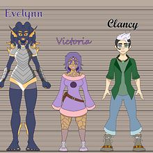 Character line up from last year Ein Projekt aus dem Bereich Traditionelle Illustration von Nico Sand - 16.01.2022