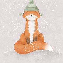 Snowy Fox. Digital Illustration, Watercolor Painting, Children's Illustration, Digital Drawing, Digital Painting, and Traditional illustration project by Mel Sorensen - 01.16.2022
