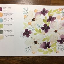 Excersize Exploring the color palette. Watercolor Painting project by Alexandra Den Heijer - 01.16.2022