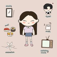 Me and my favorite things. Traditional illustration, and 3D project by irisugiura - 01.16.2022