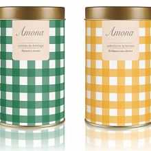 Amona; identidad y packaging de una marca de infusiones y té. Projekt z dziedziny Projektowanie opakowań, Projektowanie graficzne, Br, ing i ident i fikacja wizualna użytkownika Maider Arsuaga - 16.01.2022