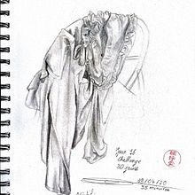 Challenge 30 jours de SCENDRE. Un proyecto de Dibujo de Éléa Parmentier - 16.01.2022