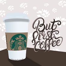 But first coffee lettering. Calligraph, Lettering, Pencil Drawing, Creativit, and Digital Illustration project by Alessia Saccardo - 12.09.2020