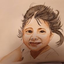 My project in Watercolor Portrait from a Photo course. Een project van Traditionele illustratie, Aquarelschilderen y  Portrettekening van ylva_hindefelt - 16.01.2022