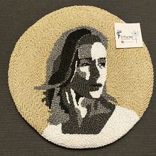 Retrato. Projekt z dziedziny  Haft,  Haft pętelkow, Wzornictwo tekst i liów użytkownika miudos_feitucos - 16.12.2021