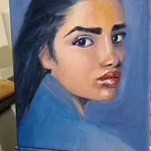 Il mio progetto del corso: Ritratti espressivi a olio: impara a dipingere "alla prima". Fine Arts, Painting, and Oil Painting project by Helenia Tedesco - 01.22.2022