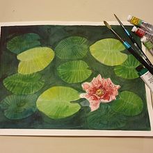 My project in Negative Watercolor Painting for Botanical Illustration course. Projekt z dziedziny Trad, c, jna ilustracja, Malowanie akwarelą, R i sunek botaniczn użytkownika ylva_hindefelt - 16.01.2022