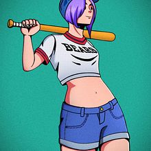 Meu projeto do curso: Ilustração de personagens dinâmicos. Projekt z dziedziny Trad, c, jna ilustracja, Projektowanie postaci, Komiks, Kreat, wność,  R, sunek, R, sunek c, frow i Manga użytkownika carlosdelfinoleague - 16.01.2022