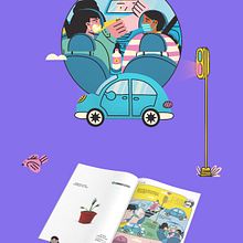 Destino UBER. Traditional illustration, Advertising, and Graphic Design project by Raúl Saldaña Castelán - 01.16.2022