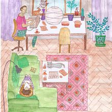 sunday mood. Traditional illustration project by Duygu Sensoz - 01.16.2022