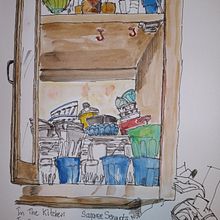 In the kitchen. Een project van  Schetsen van Sagaree Sengupta - 16.01.2022