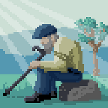 My project in Introduction to Character Design in Pixel Art course. Character Design, Video Games, Pixel Art, and Game Design project by mark_rossmore - 01.16.2022