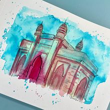 My project in Architectural Sketching with Watercolor and Ink course. Un proyecto de Bocetado, Dibujo, Pintura a la acuarela, Ilustración arquitectónica, Sketchbook e Ilustración con tinta de Siara Gogh - 17.01.2022