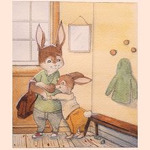 Mon projet du cours : Personnages animaux à l’aquarelle pour livres jeunesse. Traditional illustration, Fine Arts, Painting, Drawing, Watercolor Painting, Children's Illustration, and Narrative project by helene_a - 01.17.2022
