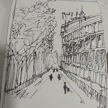 Mi Proyecto del curso: Dibujo arquitectónico con acuarela y tinta. Un progetto di Bozzetti, Disegno, Pittura ad acquerello, Illustrazione architettonica, Sketchbook e Illustrazione con inchiostro di auroradeleoncamaron - 06.02.2022