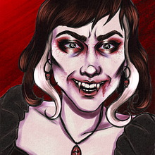 Vampira. Un projet de Illustration traditionnelle, Dessin numérique, Dessin , et Peinture numérique de Bianca Monteiro - 17.01.2022
