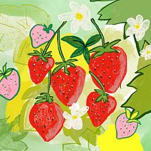 frutillas. Un progetto di Illustrazione tradizionale di FLOR PINOCHI - 17.01.2022