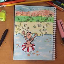 Meu projeto do curso: Sketchbook experimental: encontre seu estilo de desenho. Traditional illustration, and Children's Illustration project by Raquel Machado - 01.17.2022