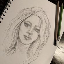 Mon projet du cours : Carnet de portraits : explorez le visage humain. Un progetto di Bozzetti, Disegno, Disegno di ritratti, Disegno artistico e Sketchbook di Eve Charlebois - 18.01.2022