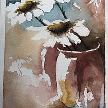 Meu projeto do curso: Paisagens em aquarela: técnicas e ferramentas experimentais. Fine Arts, Painting, and Watercolor Painting project by iza.ruschel - 01.18.2022