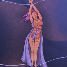 "Slave to Love" | Dynamic Character Illustration course. Projekt z dziedziny Trad, c, jna ilustracja, Projektowanie postaci, Komiks, Kreat, wność,  R, sunek, R, sunek c, frow i Manga użytkownika Veda Kucko - 27.11.2021