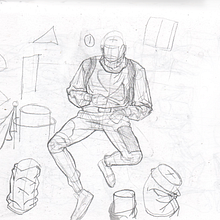 Drawing fold and the figure.. Un progetto di Illustrazione tradizionale, Belle arti, Bozzetti, Disegno a matita, Disegno, Disegno artistico e Disegno anatomico di daigemal - 17.01.2022
