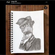 Mi Proyecto del curso: Retrato en caricatura con grafito. Traditional illustration, Drawing, and Portrait Drawing project by siago02 - 01.16.2022