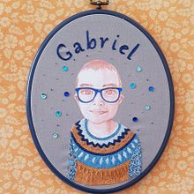 Mon projet du cours : Portraits réalistes à imprimer et broder . % Elodie tarafından hazırlanan Nakış, El, af Sanatları, Ve Tekstil Tasarımı projesi - 01.18.2022