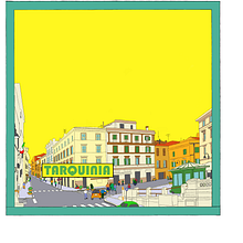 La città di Tarquinia. Projekt z dziedziny Trad, c i jna ilustracja użytkownika Valeria Fabiano - 18.01.2022