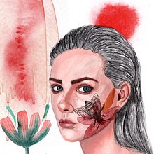 Mi Proyecto del curso: Retrato ilustrado en acuarela. Projekt z dziedziny Trad, c, jna ilustracja,  Sztuki piękne,  Malarstwo,  R, sunek, Malowanie akwarelą, Portret,  R, sunek art, st i czn użytkownika Thalía Silvera - 18.01.2022